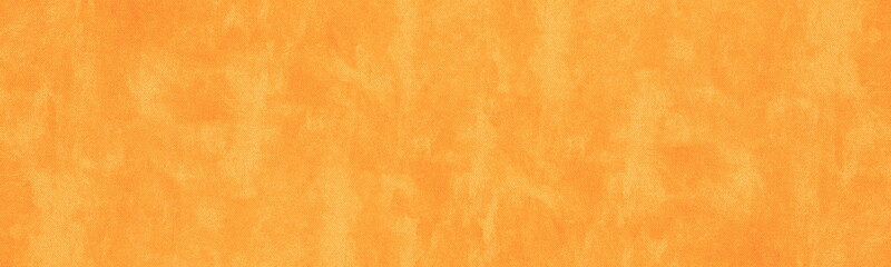 Fiery orange wide panoramic textile texture. Bright tangerine color abstract textured positive...