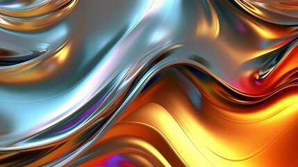 Metallic theoretical wavy liquid establishment organize organize tech alter. AI Generated