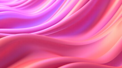 Fototapeta premium Pink Undulating lines shape a Colorful theoretical establishment. AI Generated