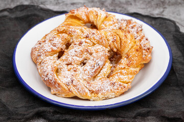Handcrafted Sweet Brezel. Pastry for a Delicious Snack