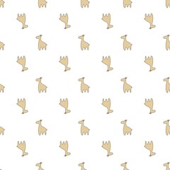 Animal Seamless pattern, zoo, cartoonish