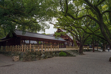 Obraz premium 名古屋 熱田神宮 外玉垣御門（拝殿）
