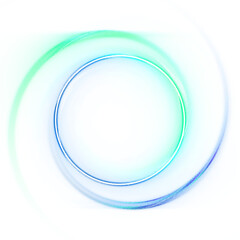 Circle swirl colorful bright neon border