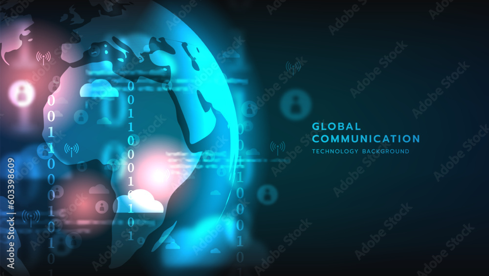 Poster hi-tech digital technology futuristic circuit digital. abstract futuristic design. artificial intell