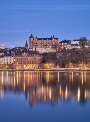Södermalm in Stockholam in the evening