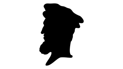 Ferdinand I silhouette - obrazy, fototapety, plakaty