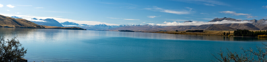 Fototapeta premium Panorama of Lake Tekapo New Zealand