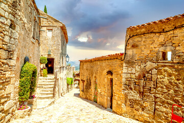 Altstadt, Lacoste, Frankreich 