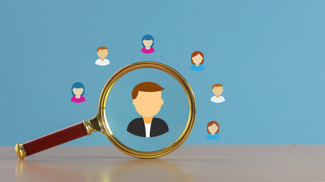 concept of human resource management customer relations development of information exchange, customer service, social media online digital marketing
