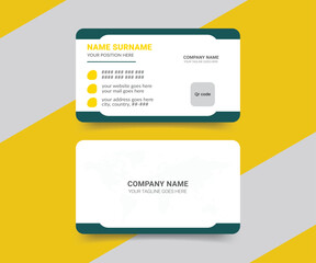 Medical health care modern doctor or personal business card design template
