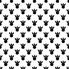 black and white pattern floral flower plant leaves tattoo art shape symbol vector illustration