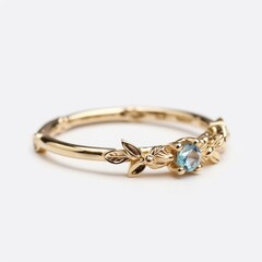 Delicate dainty with details on the ring band 