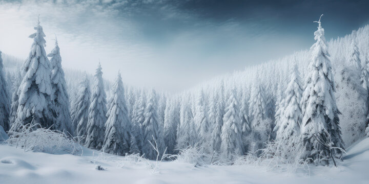 snowy mountain landscape