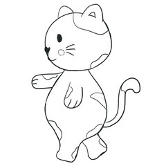 Various styles of cat illustration