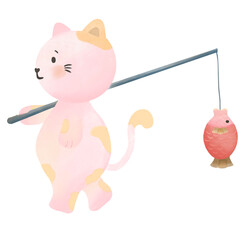 Various styles of cat illustration