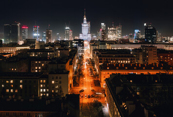 Fototapeta na wymiar Warsaw city scape