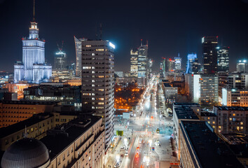Fototapeta na wymiar Warsaw city scape