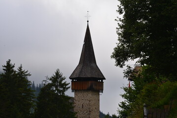 church steeple with cross