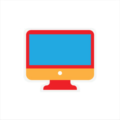 Office Sticker Vector Art