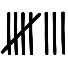 Tally Marks Illustration