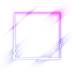 Gradient square colorful bright neon border © Godji