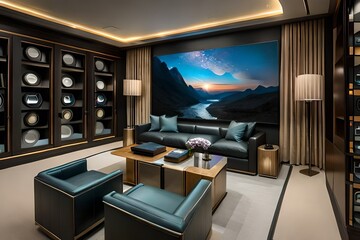 Interior Design of TV Lounge, Living room