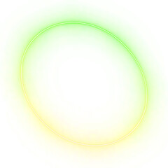 Gradient oblique circle colorful bright neon border