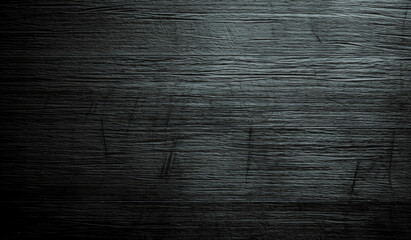 Black brushed metal Wooden background texture, color-streaked, Black wood brush strokes. Generative AI Illustration. 
