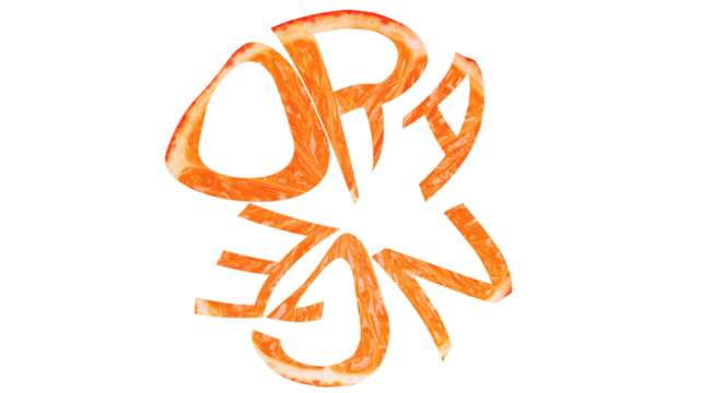 Captivating 'ORANGE' Fruit Illustration: Stunning Cutaway Design Inside a Real Orange transparent background	