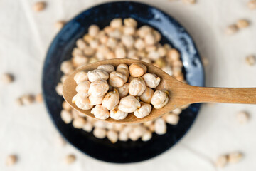 chickpeas organic legumes of fresh make a healthy vegetarian meal