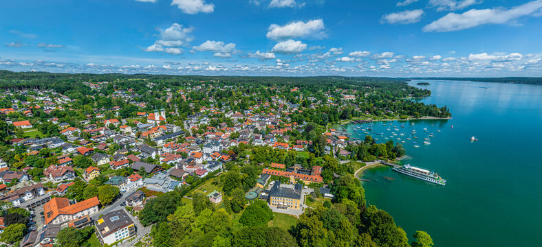 Sch&ouml;ner Sommertag in Tutzing am Westufer des Starnberger Sees