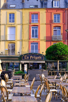 Dieppe, Normandy, France - June 24 2022: La Fregate Bar And Restaurant. No People, Early In The Morning.