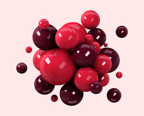 3d vector abstract sphere.