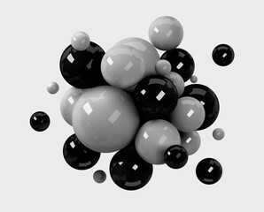 3d vector abstract sphere.
