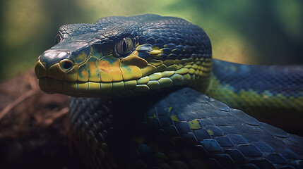Fototapeta premium close up of an Anaconda