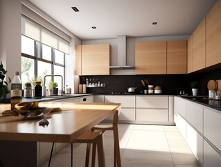 Luxury Modern Kitchen in Residential Home