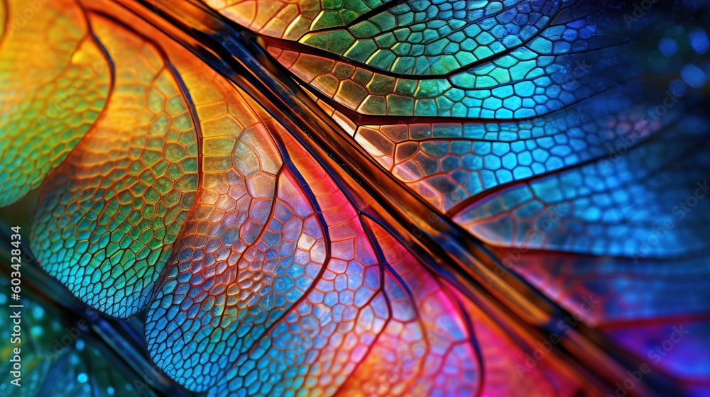 Poster a close up of a colorful leaf with many colors of the same color as the leaves of the plant in the p