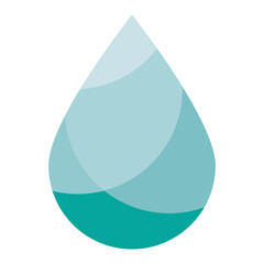 green drop of water logo