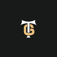 Creative Letter TG GT Monogram Logo Design