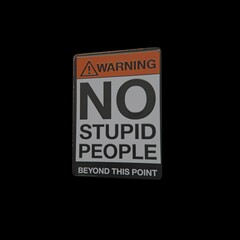 3D Rendered Various types of funny safety signages, rode side 3D funny boards