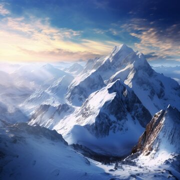 Mountains in winter