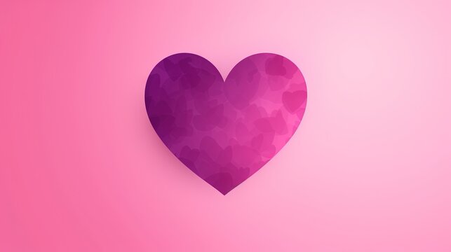  a pink heart shaped object on a pink background with a shadow of a heart on the left side of the image, and a pink background with a shadow of a.  generative ai