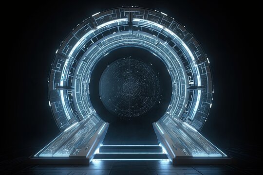 stargate, digital portal, created with AI, AI, generative AI