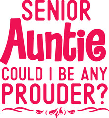 Auntie graphic T-shirt Design