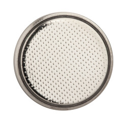 coin battery path isolated on white