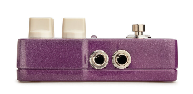 guitar flanger pedal path isolated on white