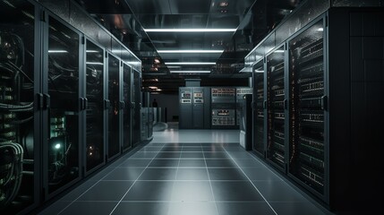 Server Room Cooled by AI Controlled System