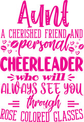 Auntie graphic T-shirt Design