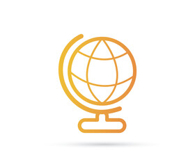 Earth globe vector, earth globe illustration, earth globe icon