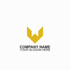 Simple geometric shape Bat head Logo design vector template. 